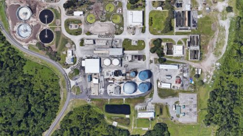 A Google Earth view of the Harvest Power site in Orlando.