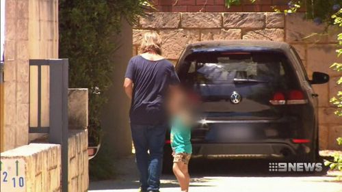 The Brownlow Medallist returned to his family home in Bicton. (9NEWS)