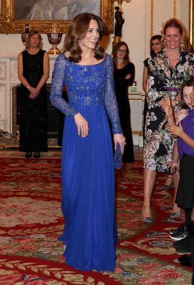 Kate Middleton hosts palace reception wearing 2016 gown, hours after attending event with Meghan and Harry