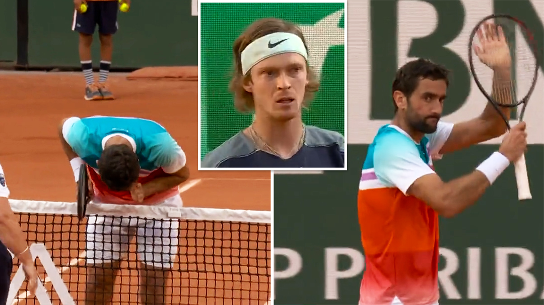 Andrey Rublev's act of sportsmanship leaves tennis world baffled as Marin Cilic advances to first Roland Garros semi at 33