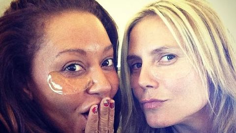 Makeup free! Heidi Klum and Mel B go bare-faced together