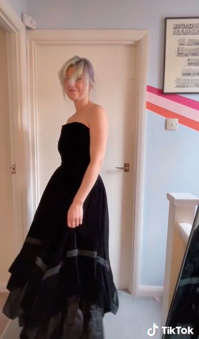 Adeline Vining i$50,000 Christian Dior Dress