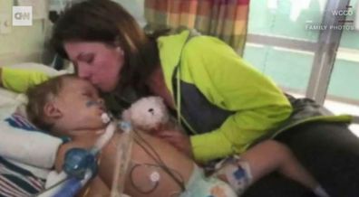Mother hears son's heart beat inside transplant recipient