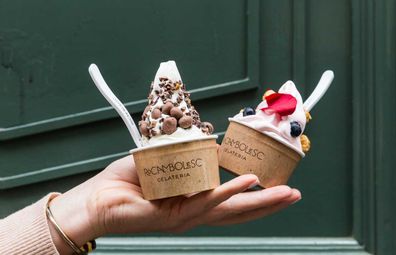 Gelato flavours at Rocambolesc Gelateria, Barcelona