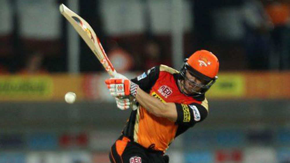 Warner shines with bat at Hyderabad
