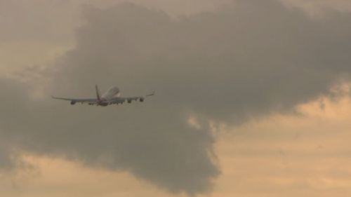 Two planes were diverted at Sydney airport, and one aborted landing due to severe weather. (9NEWS)