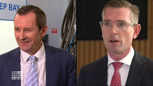 New South Wales Premier Dominic Perrottet reignited his war of words with WA counterpart Mark McGowan, likening him to Lord of the Rings creature Gollum.