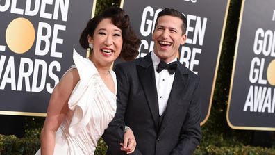 Sandra Oh and Andy Samberg