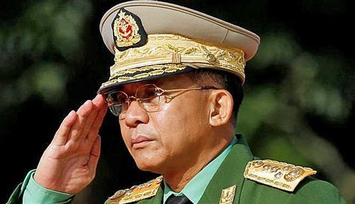 Myanmar army chief General Min Aung Hiaing. (Photo: Reuters).