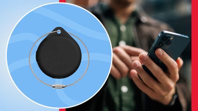 Kmart smart tag for Android, man looks at phone