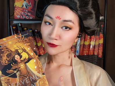 Xiran Jay Zhao, author of Iron Widow and Heavenly Tryant.